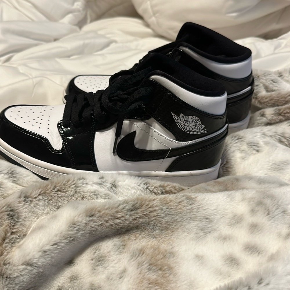 Black and white Jordan’s